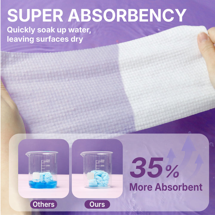 Disposable Compressed Face Towels, 10" x 12", Ultra Thick Face Towelettes for All Skin Types
