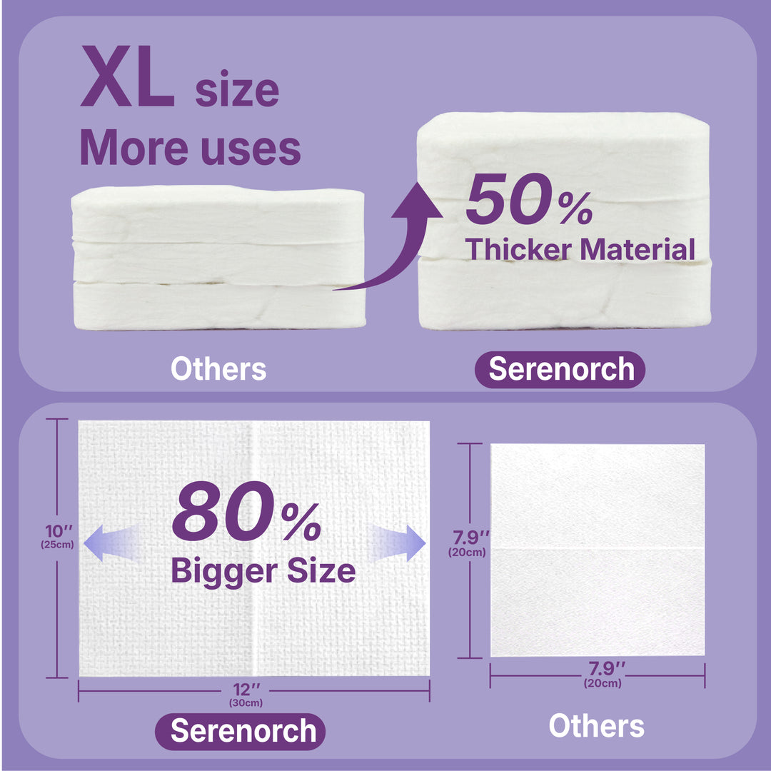 Disposable Compressed Face Towels, 10" x 12", Ultra Thick Face Towelettes for All Skin Types