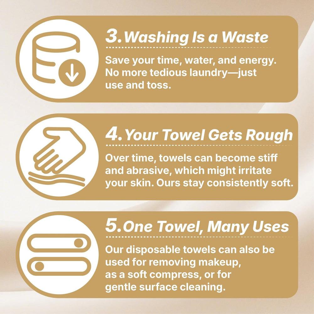 Disposable Face Towels for Christmas, 10" x 12" Christmas Gifts for Sensitive Skin, Extra Soft Makeup Remover Dry Wipes, 50 Count