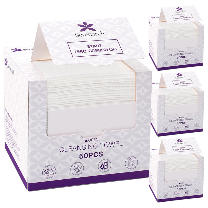 Disposable Face Towels for Halloween, 10" x 12" Halloween Gifts for Sensitive Skin, Extra Soft Makeup Remover Dry Wipes, 50 Count